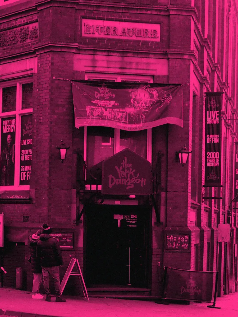 The York Dungeon entrance on Clifford Street